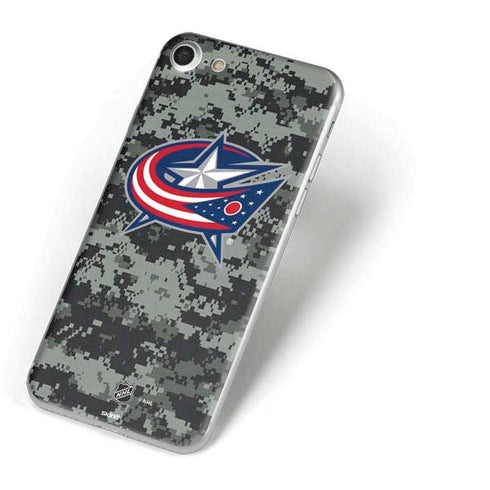 NHL Columbus Blue Jackets Camo iPhone 7 Skin