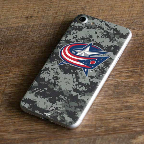 NHL Columbus Blue Jackets Camo iPhone 7 Skin