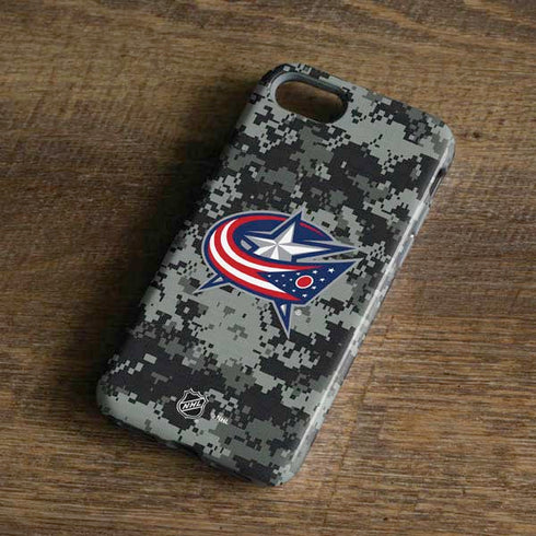 NHL Columbus Blue Jackets Camo iPhone 8 Pro Case