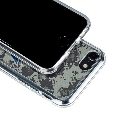 NHL Columbus Blue Jackets Camo iPhone SE (2nd & 3rd Gen) Clear Case