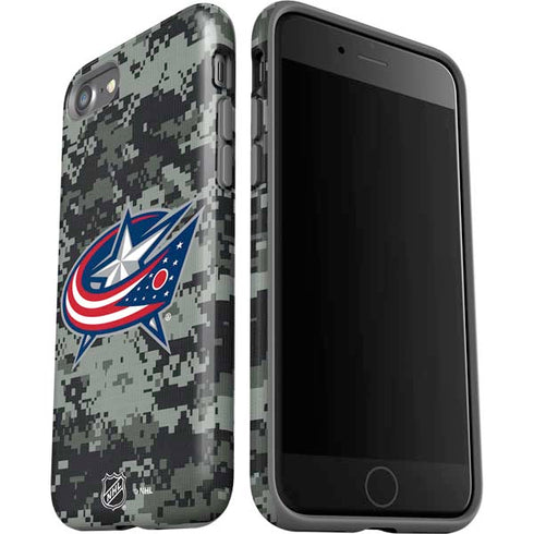 NHL Columbus Blue Jackets Camo iPhone SE (2nd & 3rd Gen) Pro Case