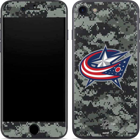 NHL Columbus Blue Jackets Camo iPhone SE (2nd & 3rd Gen) Skin