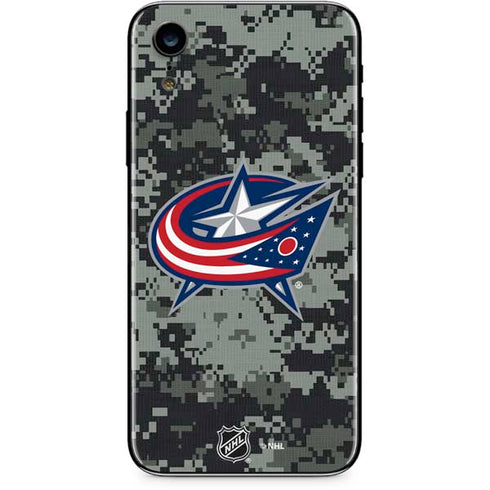 NHL Columbus Blue Jackets Camo iPhone XR Skin