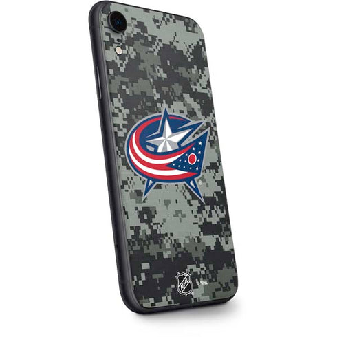 NHL Columbus Blue Jackets Camo iPhone XR Skin