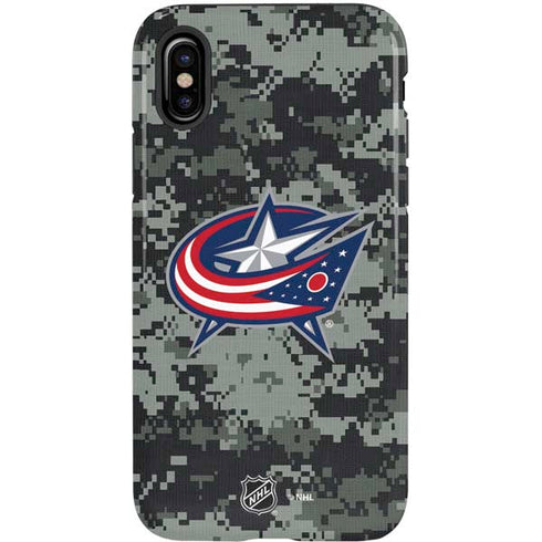 NHL Columbus Blue Jackets Camo iPhone XS Pro Case