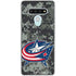 NHL Columbus Blue Jackets Camo LG Stylo 6 Clear Case