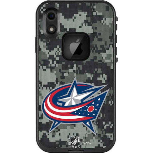 NHL Columbus Blue Jackets Camo LifeProof Fre iPhone Skin