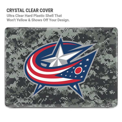 NHL Columbus Blue Jackets Camo MacBook Pro 15in (2016-19) Case plus Skin