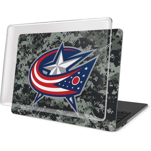 NHL Columbus Blue Jackets Camo MacBook Pro 16in (2019-20) Case plus Skin