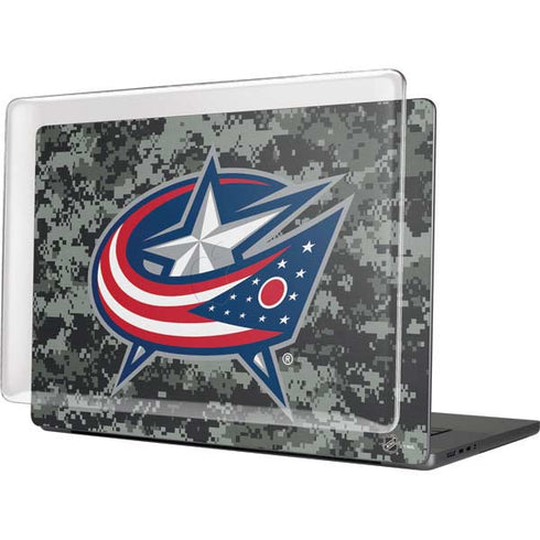 NHL Columbus Blue Jackets Camo MacBook Pro 16in (2021-25) Case plus Skin
