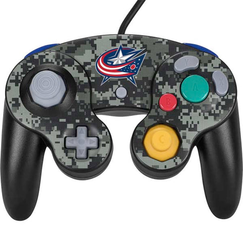 NHL Columbus Blue Jackets Camo Nintendo GameCube Controller Skin