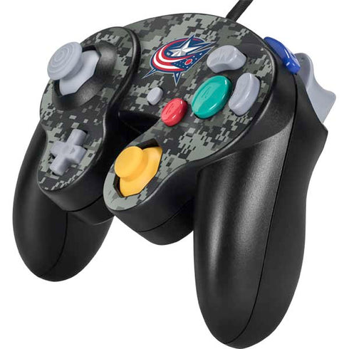 NHL Columbus Blue Jackets Camo Nintendo GameCube Controller Skin
