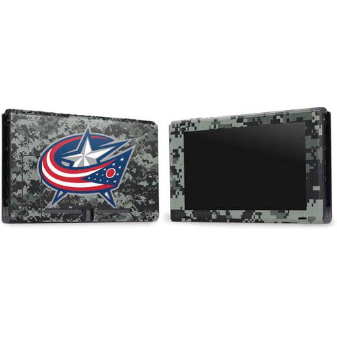 NHL Columbus Blue Jackets Camo Nintendo Switch Bundle Skin