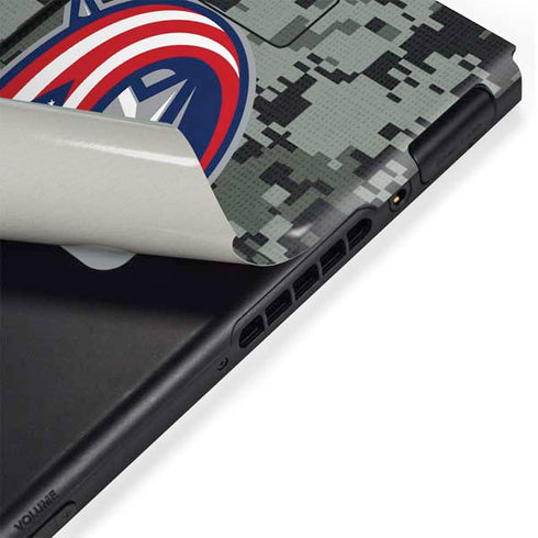 NHL Columbus Blue Jackets Camo Nintendo Switch Bundle Skin