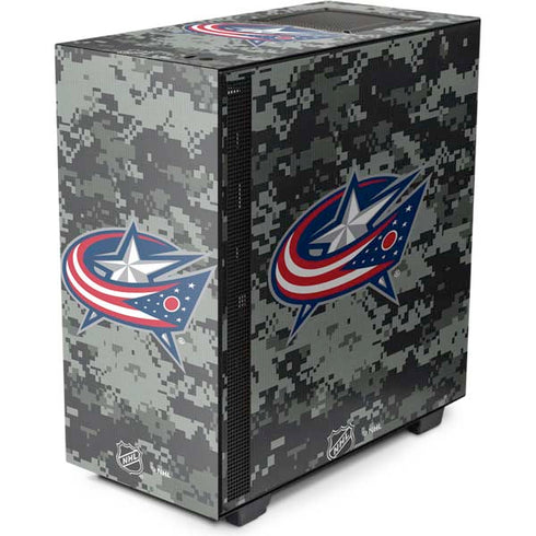 NHL Columbus Blue Jackets Camo NZXT H510 Compact ATX Mid-Tower Case Skin