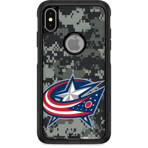 NHL Columbus Blue Jackets Camo Otterbox Commuter iPhone Skin