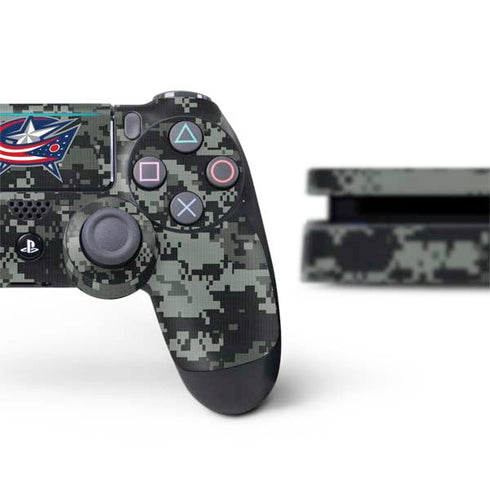 NHL Columbus Blue Jackets Camo PS4 Slim Bundle Skin