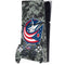 NHL Columbus Blue Jackets Camo PS5 Slim Digital Edition Bundle Skin