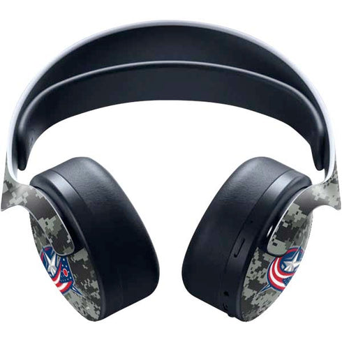 NHL Columbus Blue Jackets Camo PULSE 3D Wireless Headset for PS5 Skin