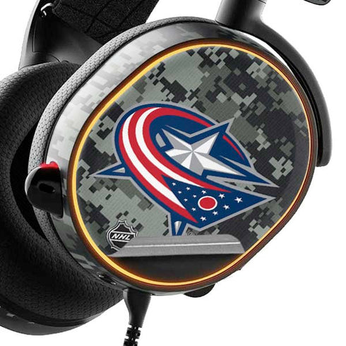 NHL Columbus Blue Jackets Camo SteelSeries Arctis 3 Skin