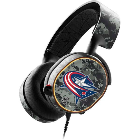 NHL Columbus Blue Jackets Camo SteelSeries Arctis 5 Skin