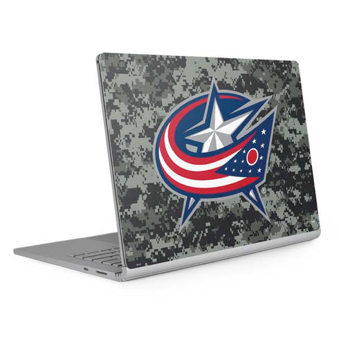 NHL Columbus Blue Jackets Camo Surface Book 2 13.5in Skin