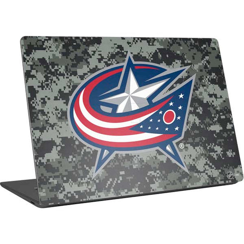 NHL Columbus Blue Jackets Camo Surface Laptop 4 15in Skin