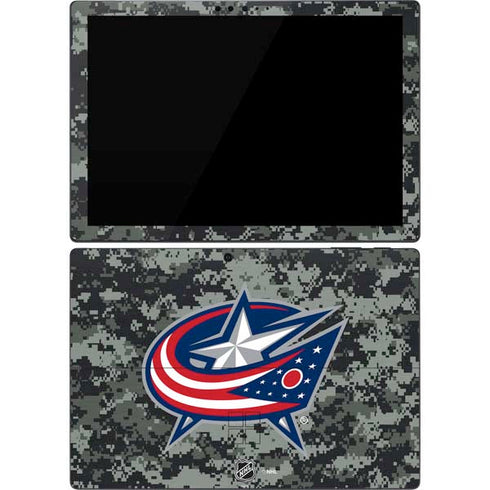 NHL Columbus Blue Jackets Camo Surface Pro 7 Skin