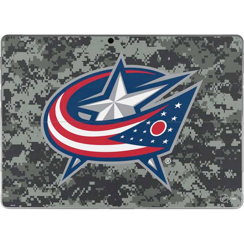 NHL Columbus Blue Jackets Camo Surface Pro 9 Skin