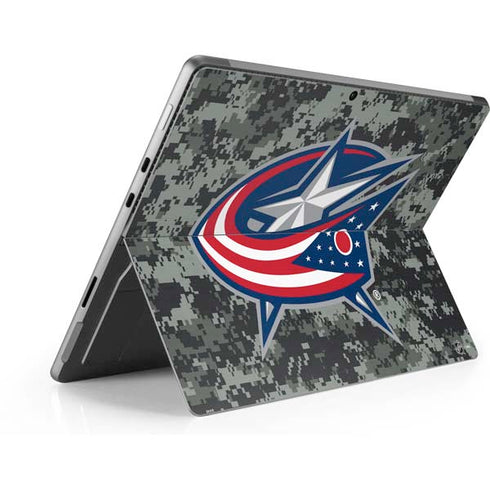 NHL Columbus Blue Jackets Camo Surface Pro 9 Skin