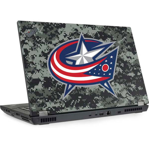 NHL Columbus Blue Jackets Camo Lenovo ThinkPad Skin