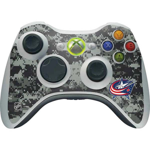 NHL Columbus Blue Jackets Camo Xbox 360 Wireless Controller Skin