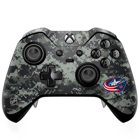 NHL Columbus Blue Jackets Camo Xbox One Elite Controller Skin
