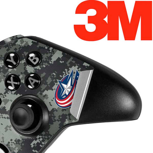 NHL Columbus Blue Jackets Camo Xbox One Elite Controller Skin
