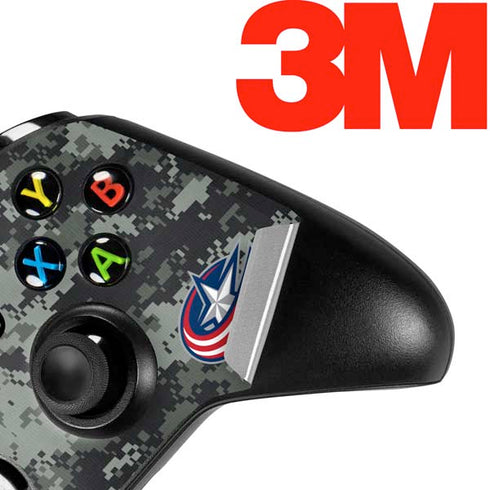 NHL Columbus Blue Jackets Camo Xbox One X Controller Skin