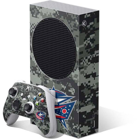 NHL Columbus Blue Jackets Camo Xbox Series S Skins