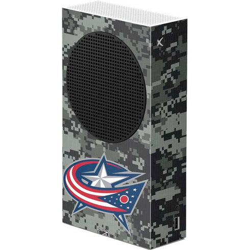 NHL Columbus Blue Jackets Camo Xbox Series S Console Skin