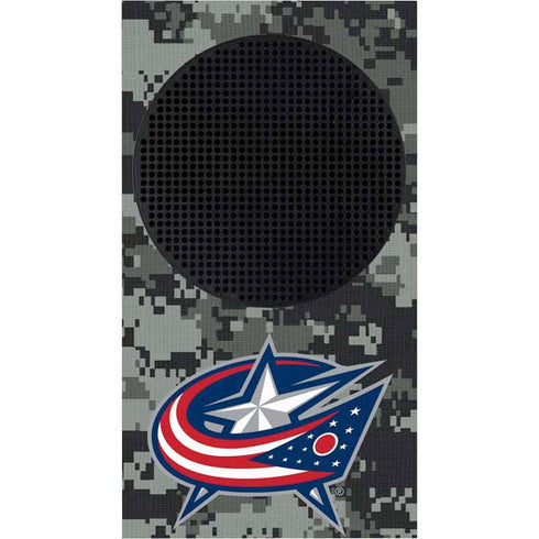 NHL Columbus Blue Jackets Camo Xbox Series S Console Skin