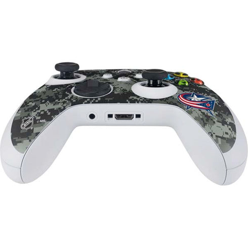 NHL Columbus Blue Jackets Camo Xbox Series S Controller Skin