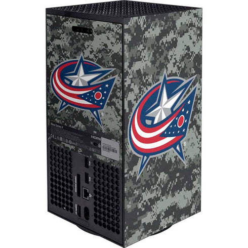 NHL Columbus Blue Jackets Camo Xbox Series X Bundle Skin