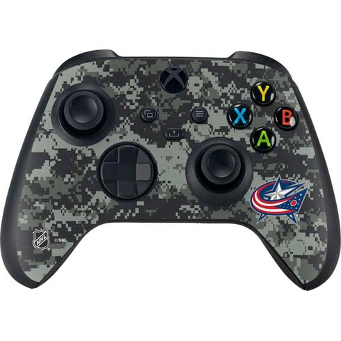 NHL Columbus Blue Jackets Camo Xbox Series X Controller Skin
