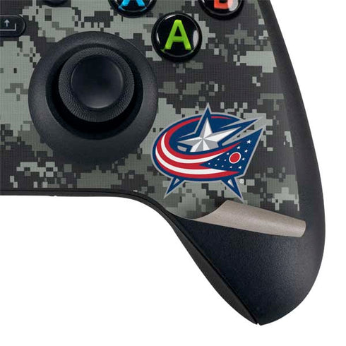 NHL Columbus Blue Jackets Camo Xbox Series X Controller Skin