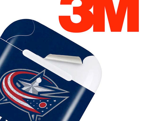 NHL Columbus Blue Jackets Distressed Apple AirPods 2 Skin