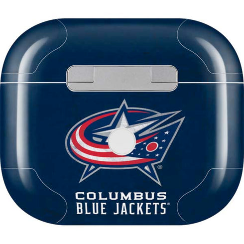 NHL Columbus Blue Jackets Distressed Apple AirPods (3rd Gen 2021) Skin