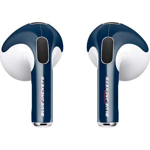 NHL Columbus Blue Jackets Distressed Apple AirPods (3rd Gen 2021) Skin