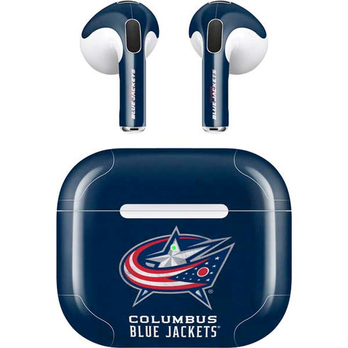 NHL Columbus Blue Jackets Distressed Apple AirPods (3rd Gen 2021) Skin