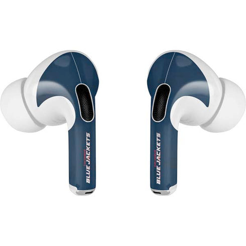 NHL Columbus Blue Jackets Distressed Apple AirPods Pro Skin