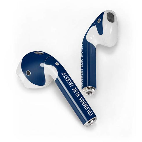 NHL Columbus Blue Jackets Distressed Apple AirPods Skin