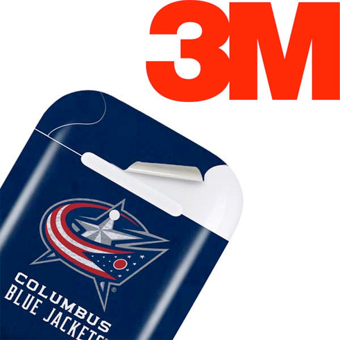 NHL Columbus Blue Jackets Distressed Apple AirPods Skin