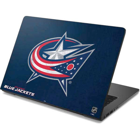 NHL Columbus Blue Jackets Distressed Dell Chromebook Skin
